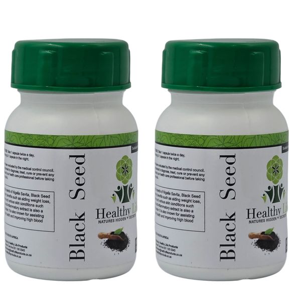 Healthy Life Black Seed Capsules 500mg - 60 x 2