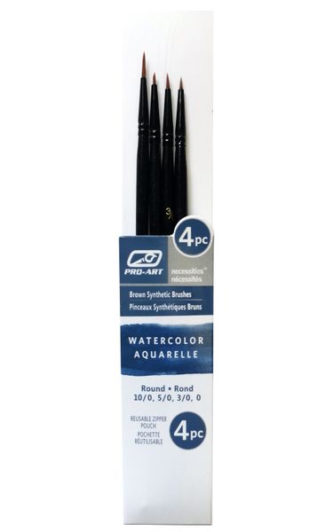 PRO-ART Watercolour Brush Set 4 Pc