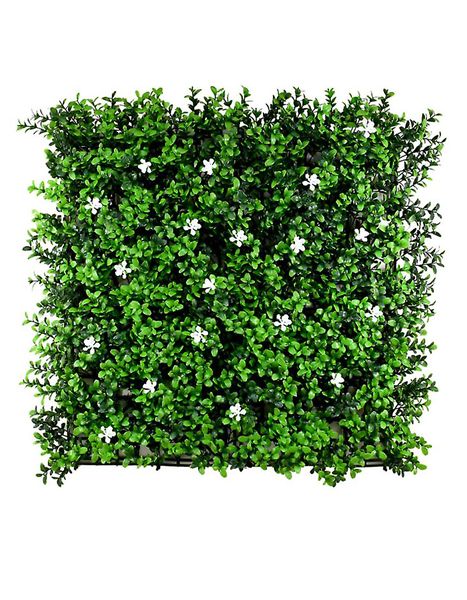 Masturf White Joy Faux Leaves Wall Panel for Outdoor and Indoor