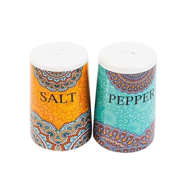 Villa Alegre Traditional Ceramic Salt &amp; Pepper Shaker Set