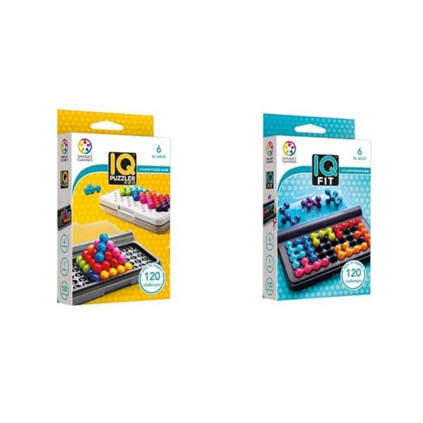 SmartGames IQ Logic Bundle: IQ Puzzler Pro &amp; IQ Fit (2-Pack)