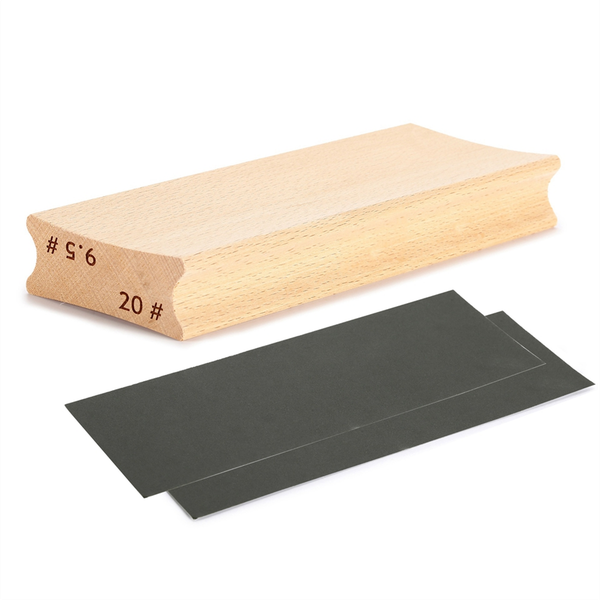 9.5 &amp;20 Dual-Purpose Guitar Fretboard Radius Sanding Block