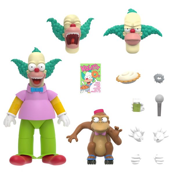 Simpsons Ultimates W2 Krusty The Clown Figure