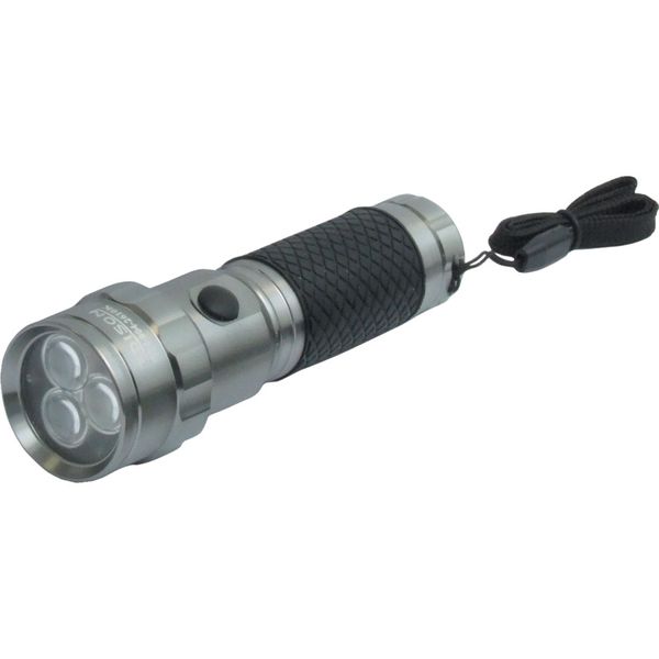 3 LED Aluminium Soft Grip Torch 3 x AAA