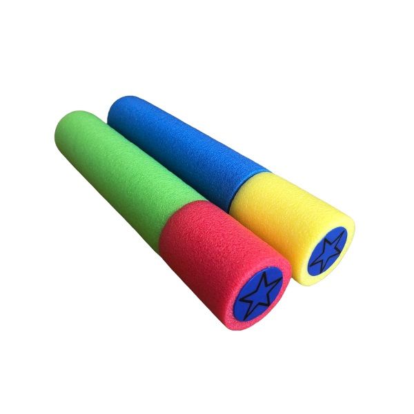 Foam Tube Water Blaster Pool Guns - 25cm Assorted Colours (Set of 2)