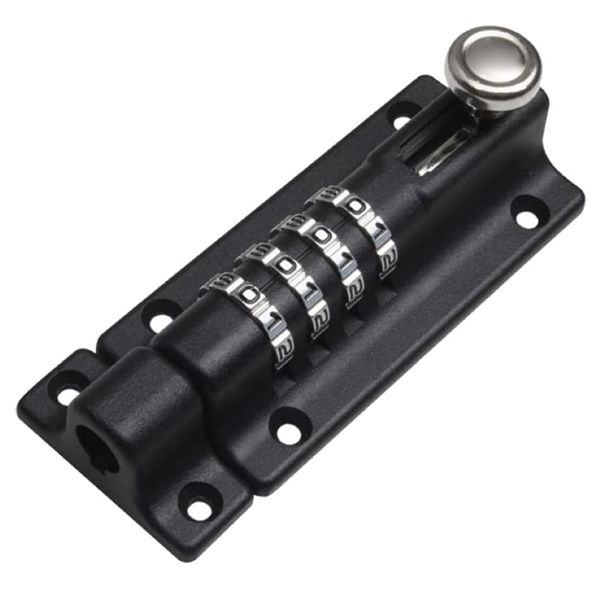 Tool Heavy Duty Sliding Bolt 4 Digit Combination Door Lock (12cm)