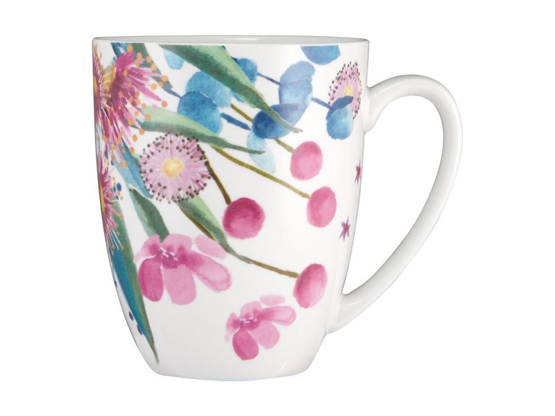 Maxwell and Williams Eucalyptus Bloom Coupe Mug 420ML - Set of 6