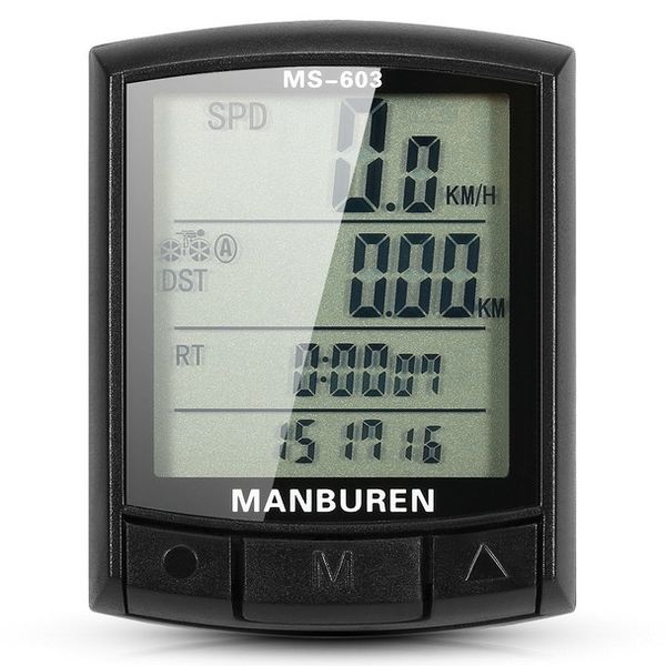 Bike Speedometer and Odometer MTB Road Bike Computer Stopwatch -Wireless