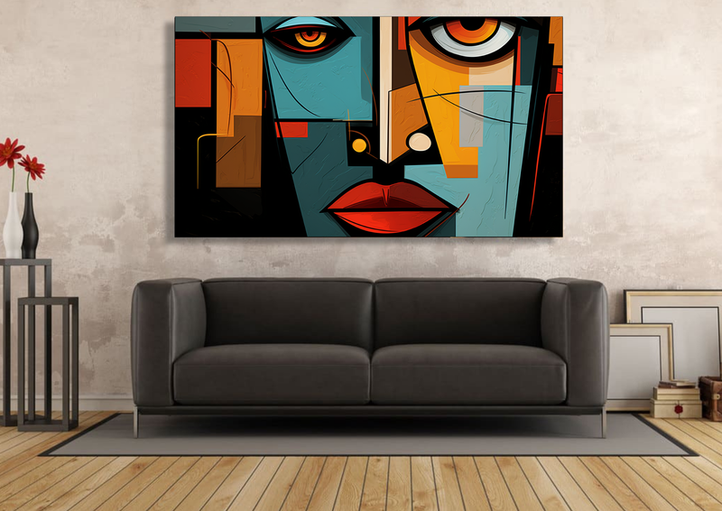 Canvas Wall Art - Abstract Faces - HC0967