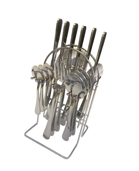 Stainless Steel Cutlery Set 24 Piece with Stand - SKD