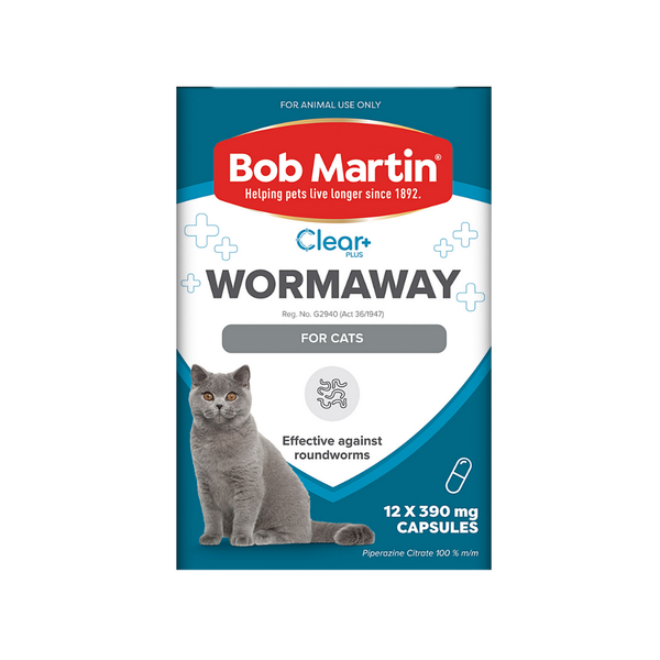 Bob Martin Clear+ Roundworm Protection for Cats 12's