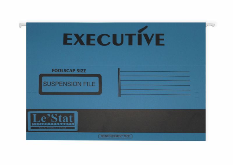 Foolscap Board Suspension Files - Box of 25 with Tabs+Inserts
