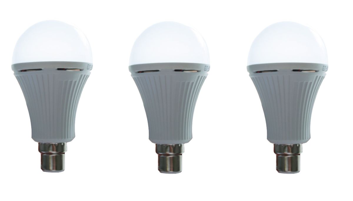 HDS EJC Emergency Rechargeable LED Light Bulb 20W Clip on 3 Pack
