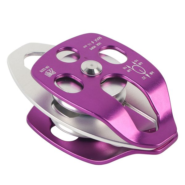 EN 12278 Aluminum Side Swing Double Climbing Pulley