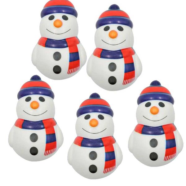 5 Pieces Snowman Squishy Toy, Slow Rising PU Stress Relief Toy