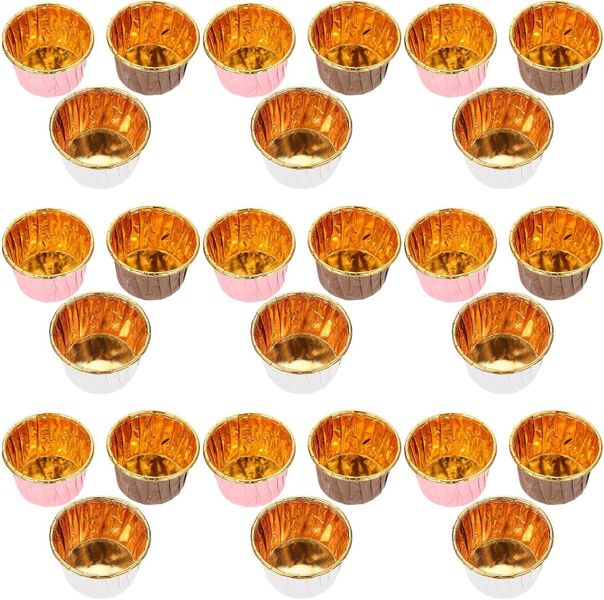 Greaseproof High Temp Aluminum Foil Muffin Cupcake Baking Cups