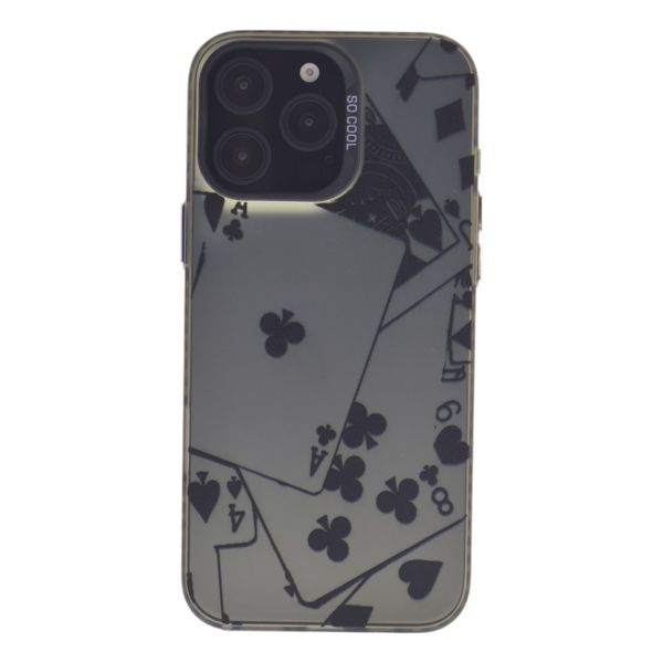 Holographic Playing Card Design Protective Case - Black