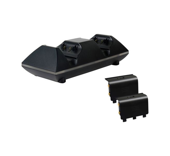 SparkFox Xbox One Dual Charge Dock &amp; Battery Pack - Black