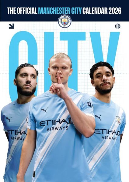 Manchester City FC 2026 A3 Wall Calendar
