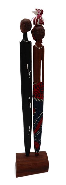 Authentic African Couple Figurine