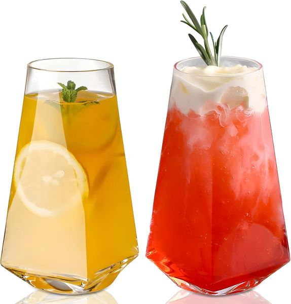 Crystal Glass Modern and Practical Design Cocktail Glass 6 Piece