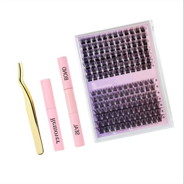 168 Pieces Fashionable False Eyelash Set, Personalized Eyelash Extensions,