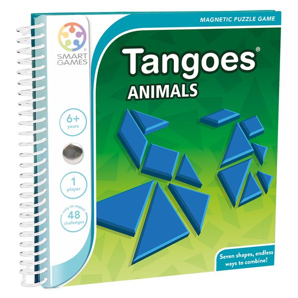 Smart Games Tangoes Animal Shapes Logic Puzzle For Ages 6+ Easy Travel Set