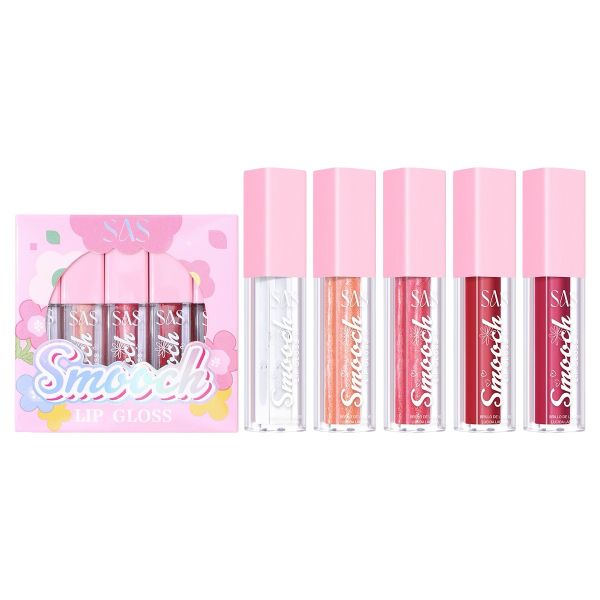 Pack of 5 - SAS Smooch Lip Gloss Gift Set B Shimmer Colour Lip Glosses