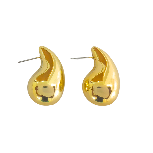 Gold Water Drop Earrings