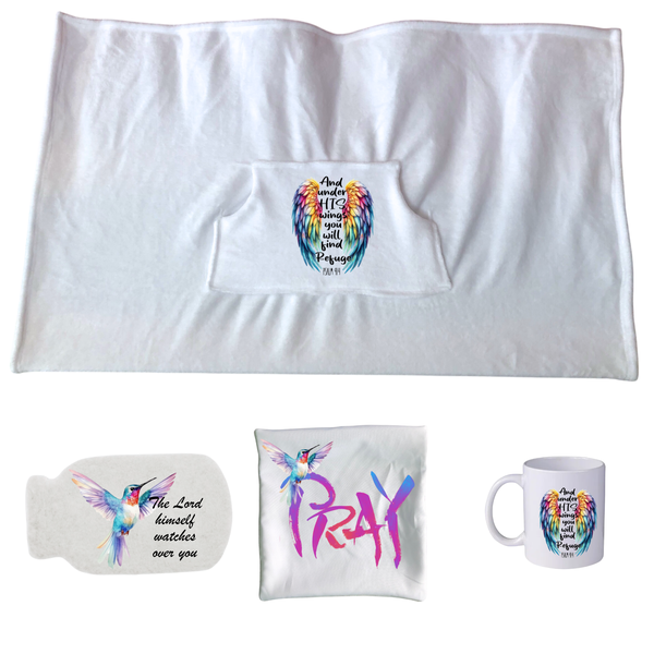Get Well Gift Set-Blanket,Pillow Case,Hotwater Cover,Mug-Pawsitive Vibes