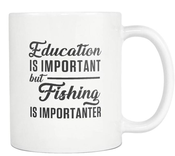 Fishing Is More Importanter Birthday Christmas Fisherman Gift 11Oz Mug