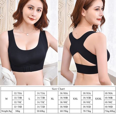 Front Tie-Posture Support Seamless Push Up Bra by Soul Apparel - Black, Shop Today. Get it Tomorrow!