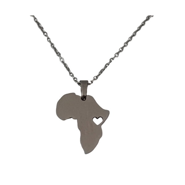 Africa Map Pendant Necklace