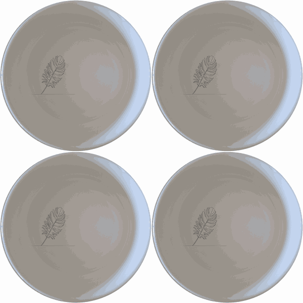 Ostrich Feather Delicate Bowl Set of 4 - Range 3