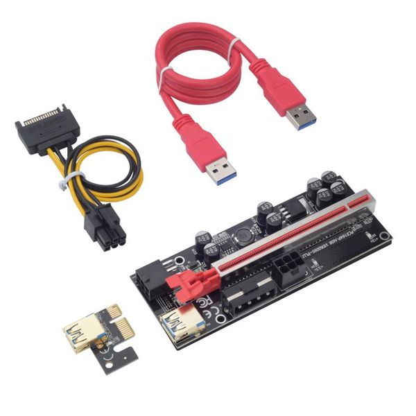 PCIE Riser Card VER 009S PLUS 1 to 16 USB 3.0 Cable GOLD for GPU Mining