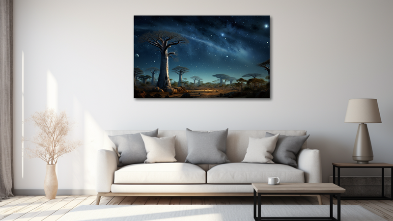 Canvas Wall Art - Baobab Grove Harmony - MT0416