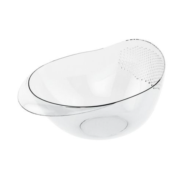 23cm Transparent Rice Washer Rice Sieve Durable Food Strainer Colander