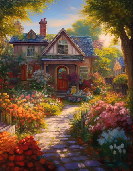 Canvas Home Decor Wall Art - Backyard Scenes