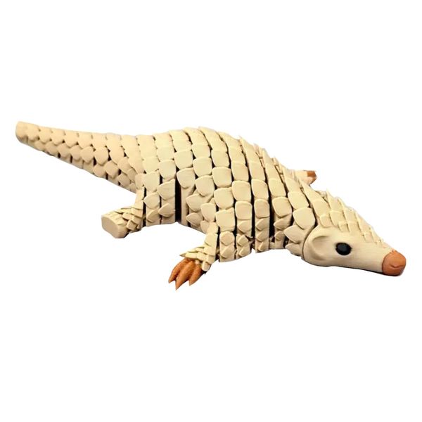 Toy 3D Printed Realistic-Plastic Pangolin Model Animal Figurine -19.5cm