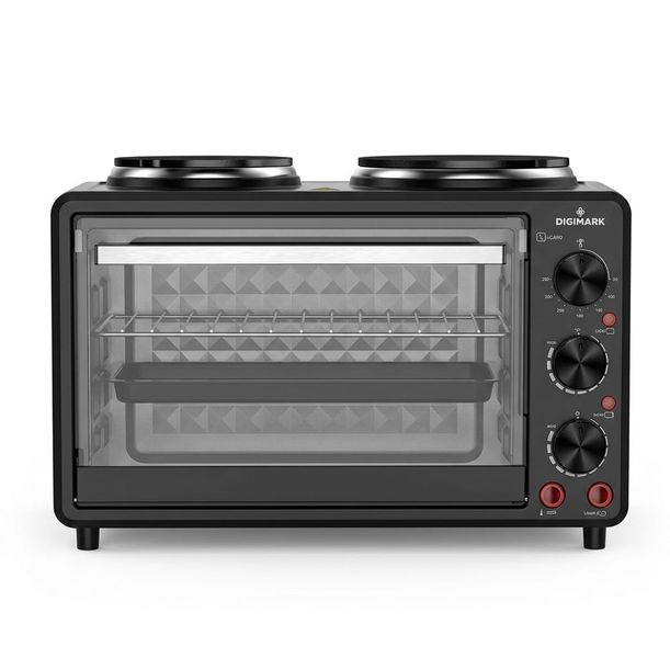Digimark 28 Litre Electric Oven with 2 Solid Hot Plates