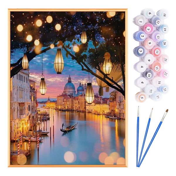 Paint by Numbers Acrylic Painting DIY Kit - Watertown