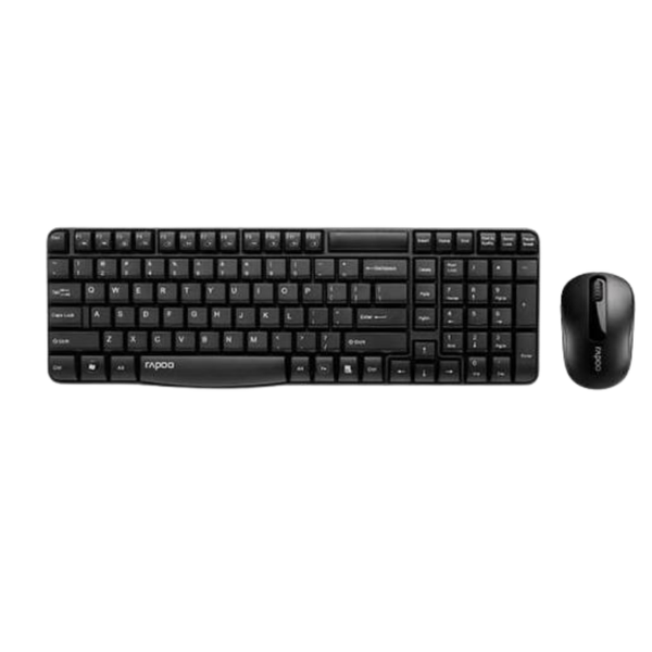 Rapoo X1800S Keyboard + Mouse 2.4GHz Wireless Black Combo