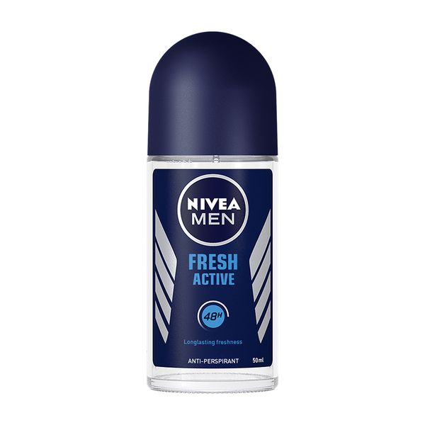 NIVEA MEN Fresh Active Anti-perspirant Roll-On Deodorant, 50ml