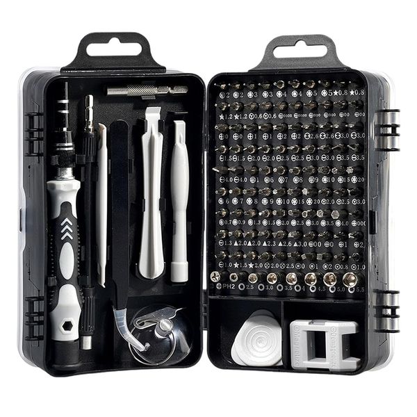 Precision Screwdriver Bits Magnetic Repair Tool Kit for Electronic 115 in 1