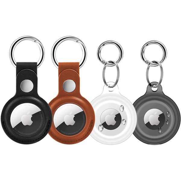 4 Pack Airtag Holder Waterproof &amp; Leather, Air tag Case Protective Tracker