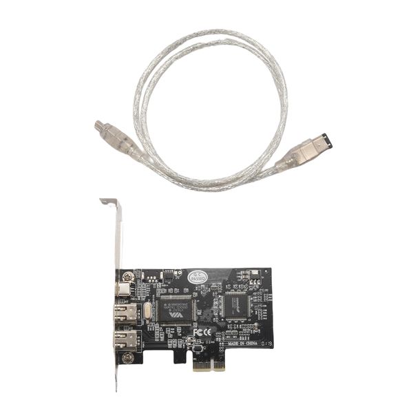 PCI Express x1 PCI-E FireWire 1394a IEEE1394 Controller Card 3 Port