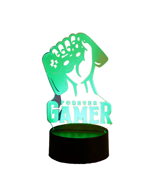 3D LED Forever Gamer Desk Light