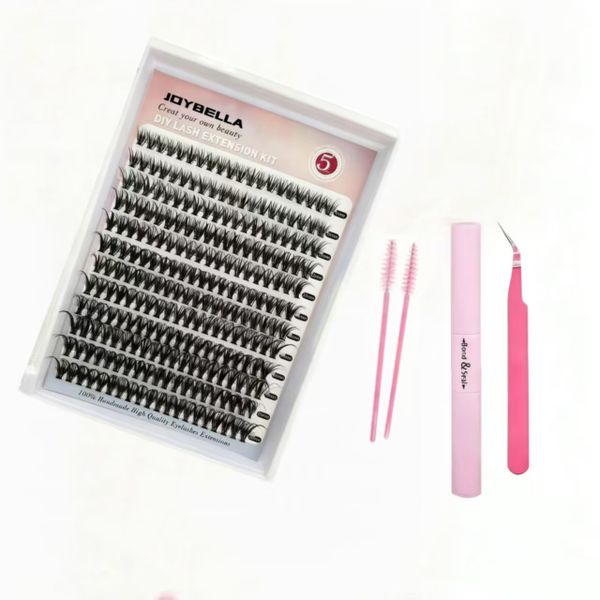 240Pcs Eyelash Extension Kit Eyelash Extension Set 9-16mm Eyelash Clusters