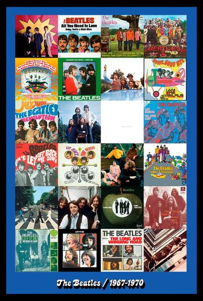 The Beatles Era 1967-1970 Poster with Black Frame