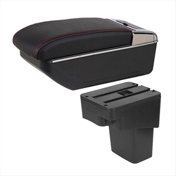 for Solaris Armrest Box for Accent Rb Red Line Compatible with Hyundai